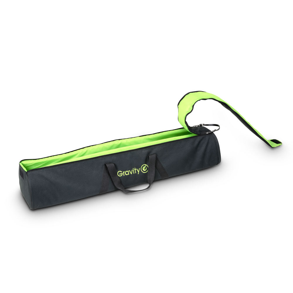 Gravity SS 5212 B SET 1 - Set de supports d’enceintes avec 2 supports d’enceintes en acier, avec sac de transport