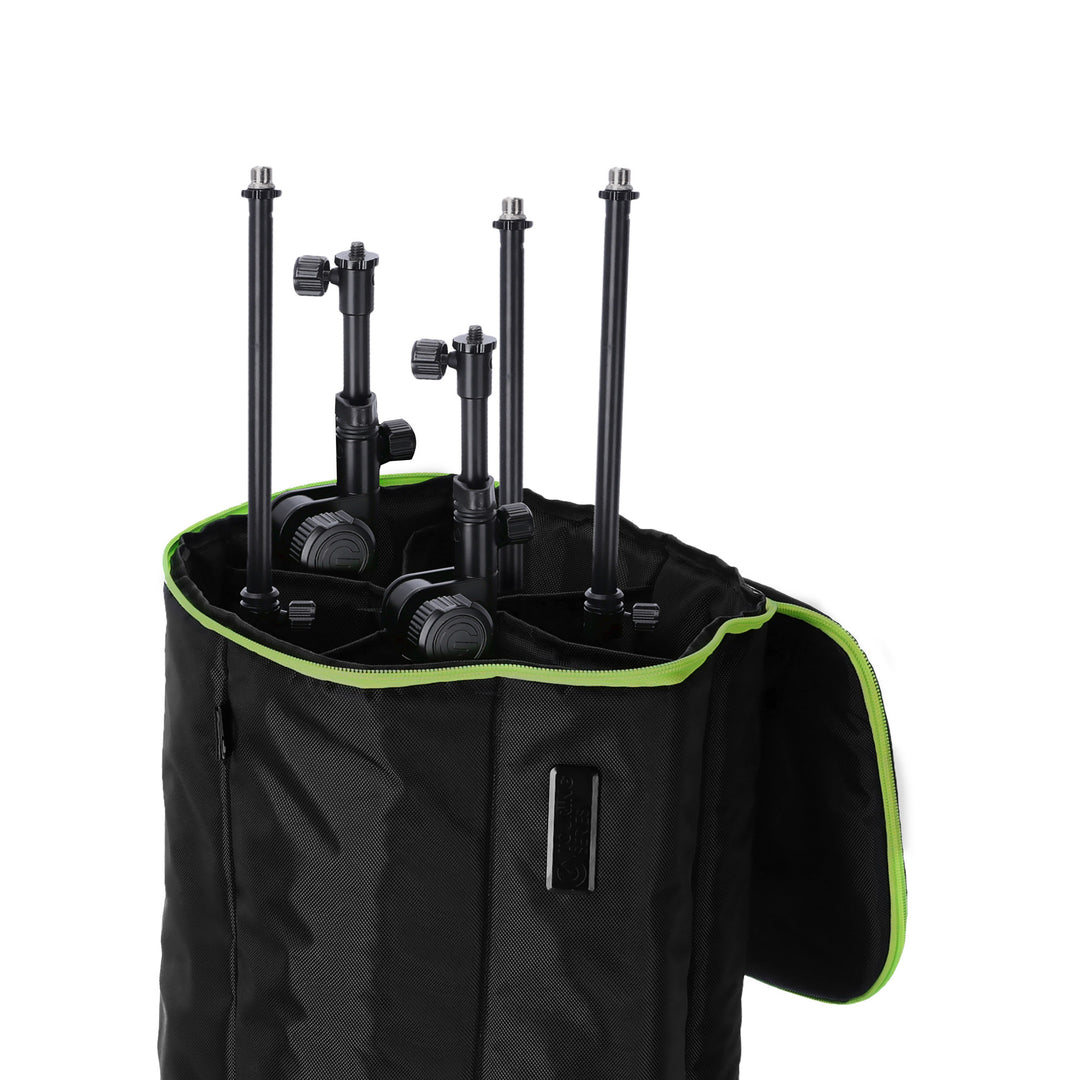Gravity TBG MS 6 B - Sac de transport Touring pour jusqu'à six stands de microphone, avec roulettes