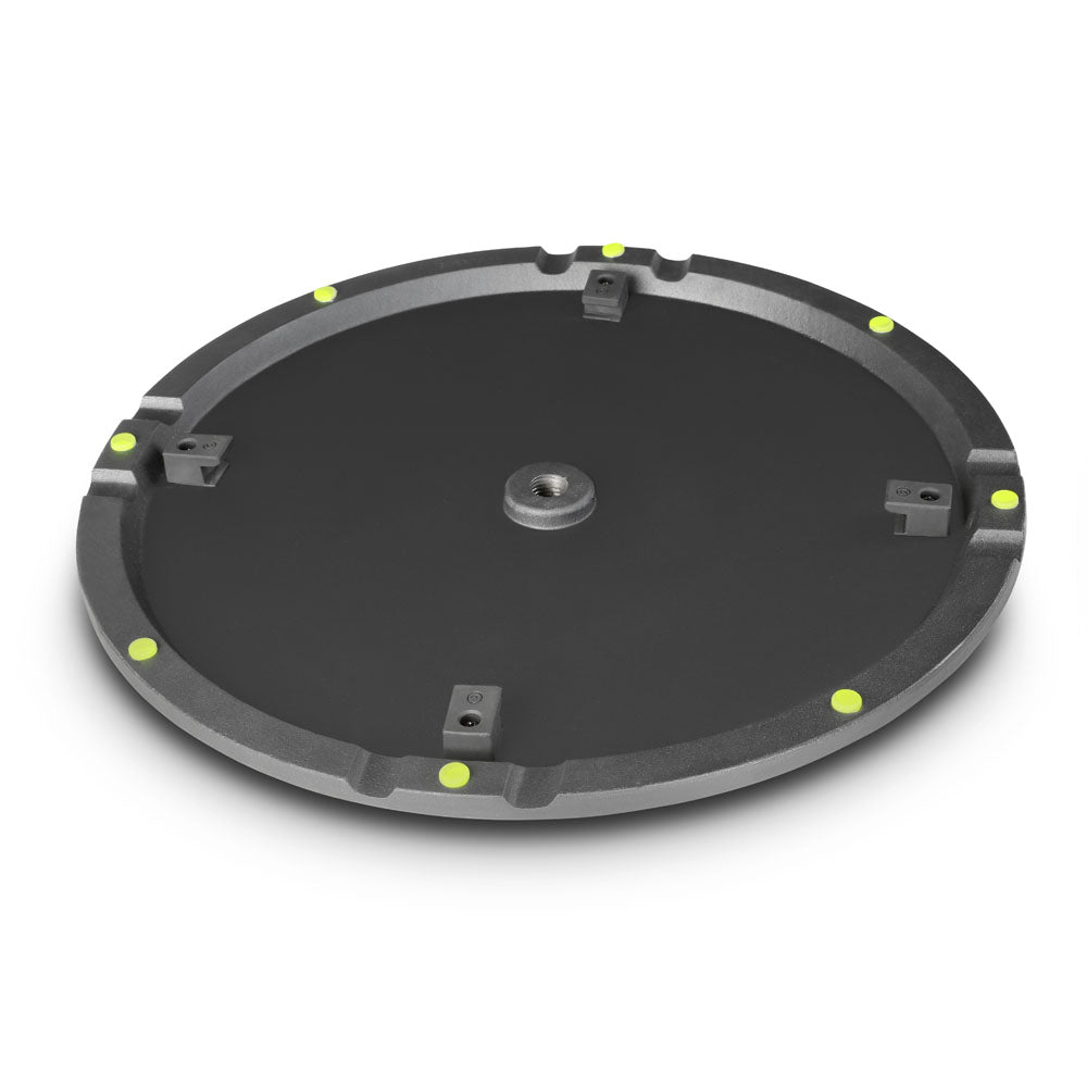 Gravity WB 123 SET 1 B - Base ronde en fonte et set de disques de lestage pour tiges M20