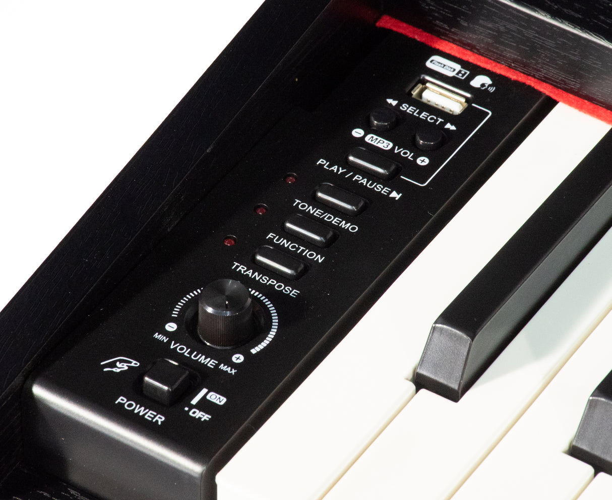 Grooveland DDP-140 Electric Piano (Black) Bundle