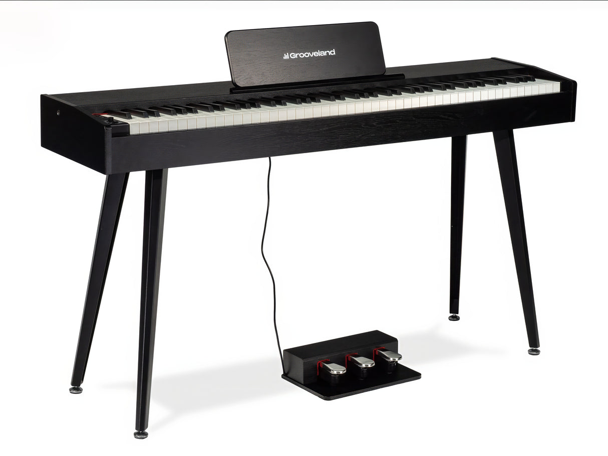 Grooveland DDP-140 Electric Piano (Black) Bundle
