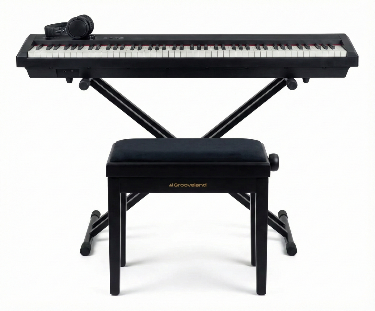 Grooveland P450 Electric Piano (Black) Complete Package