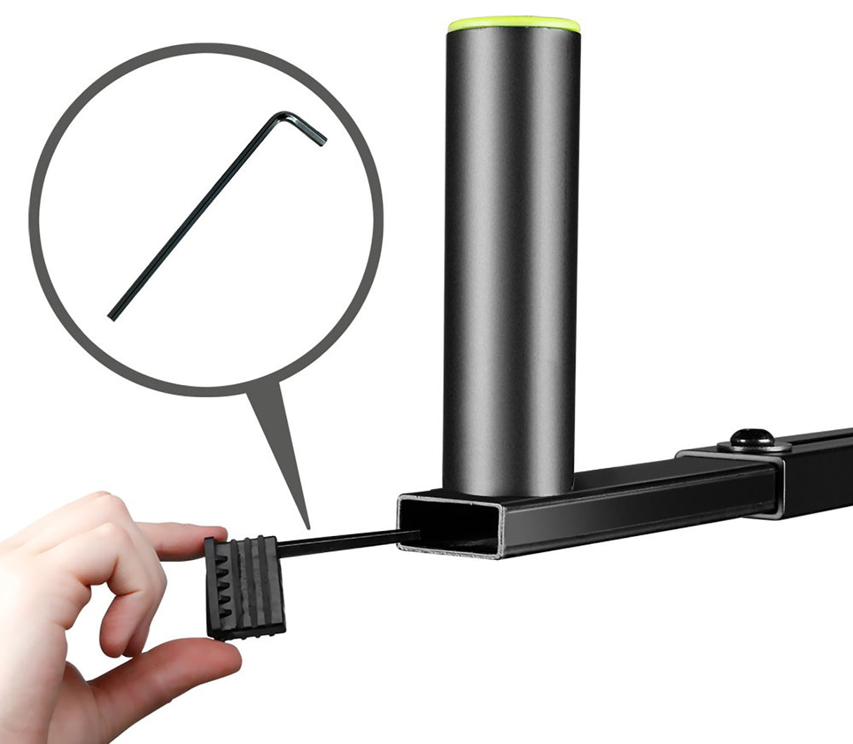 Adjustable T-Bar for speaker stands