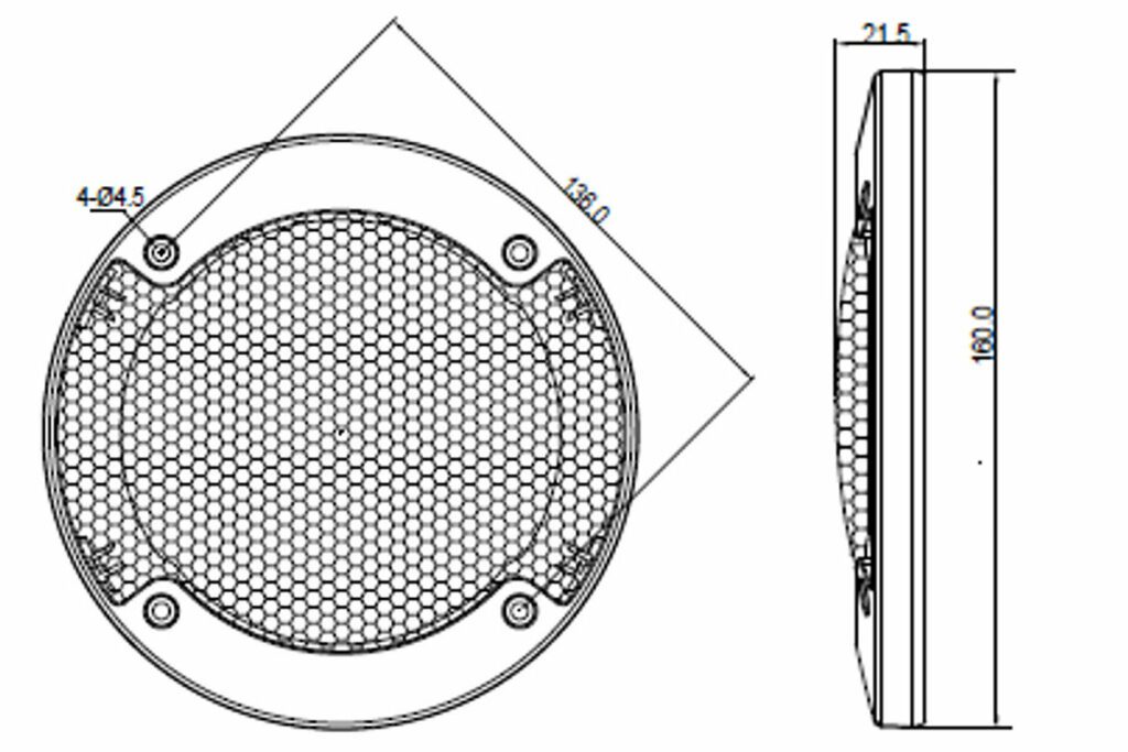 BLAUPUNKT ICx 542 Haut-parleurs de Voiture 2 voies (13 cm, 5,4")