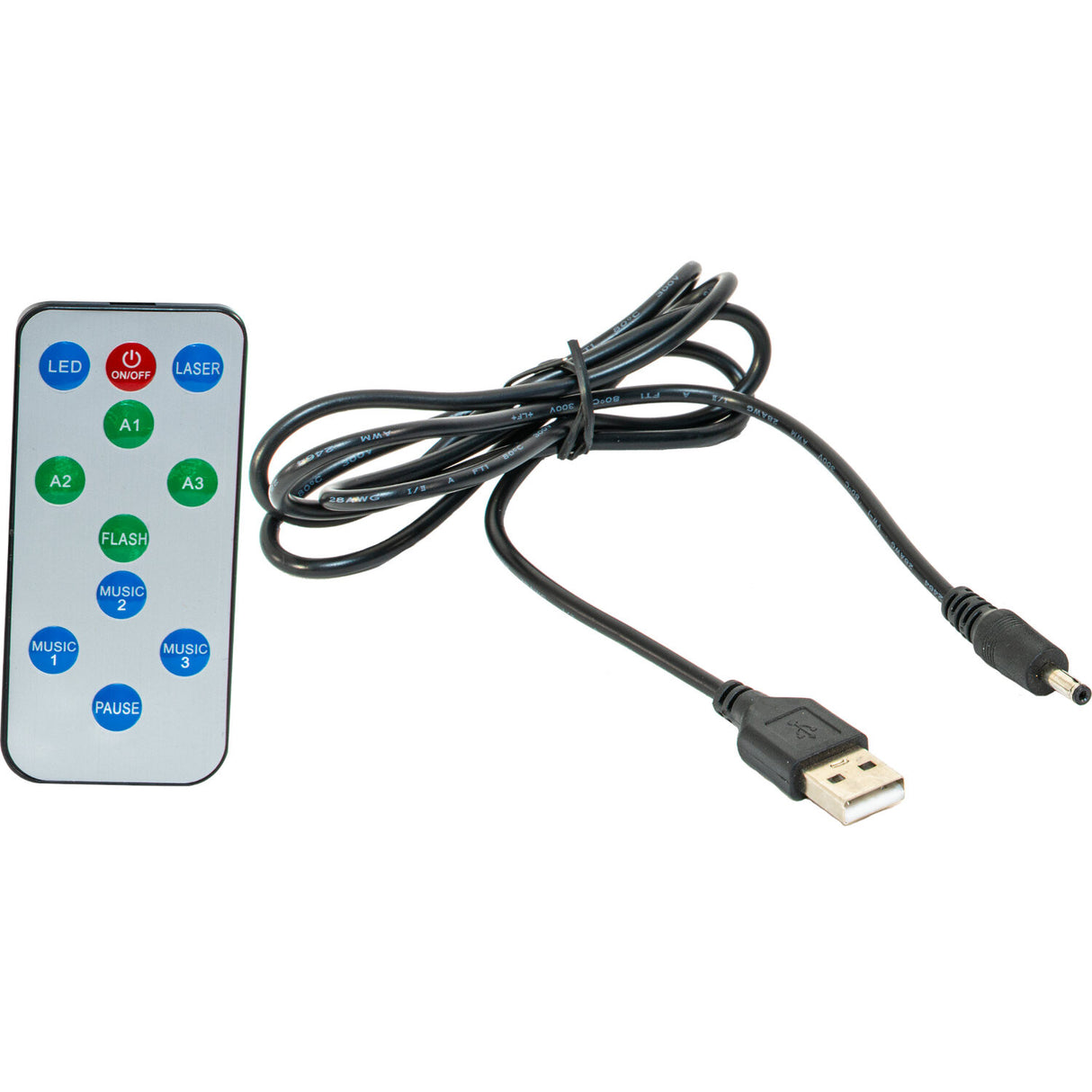 Ibiza Battery Powered Light Effect w. Laser