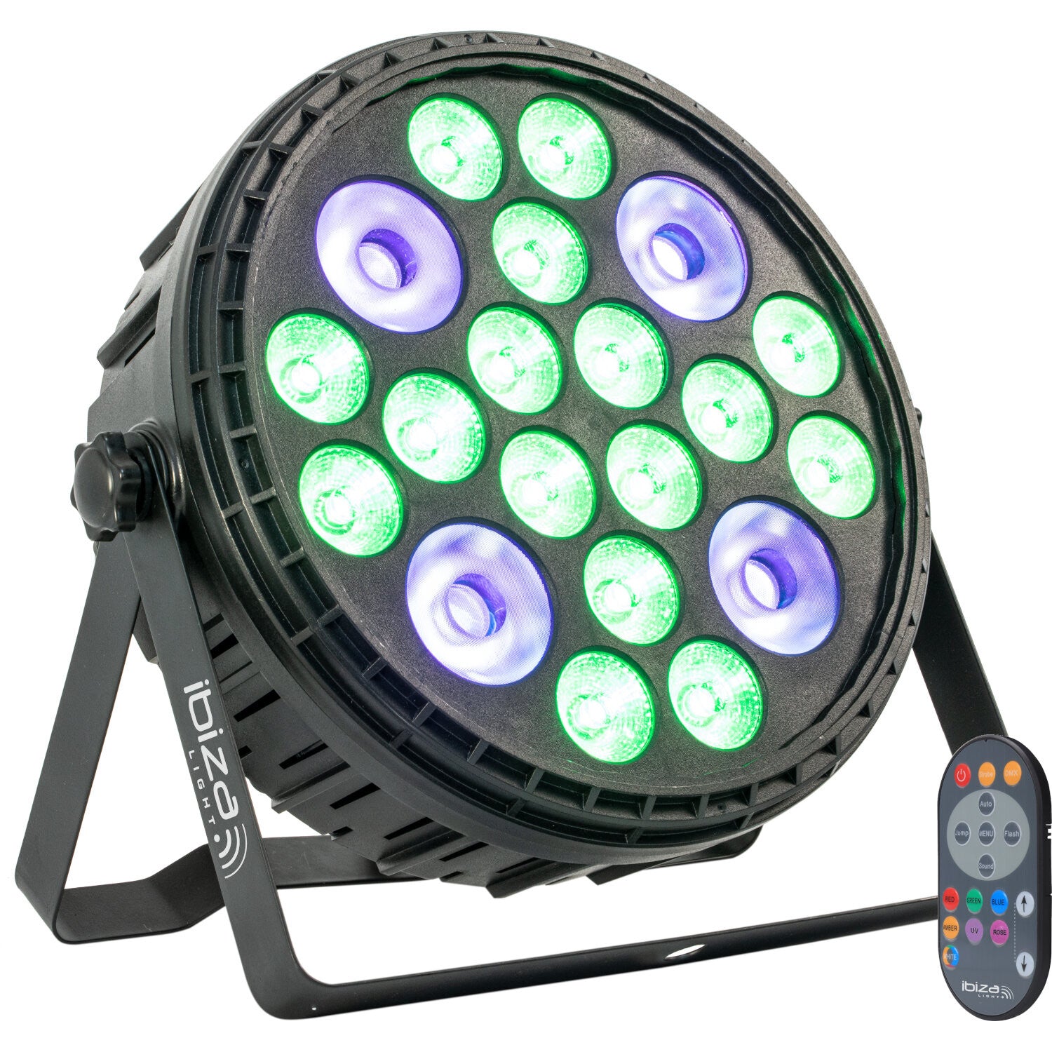 Ibiza XL RGBW+UV par lamp (16x6 + 4x30 Watt)