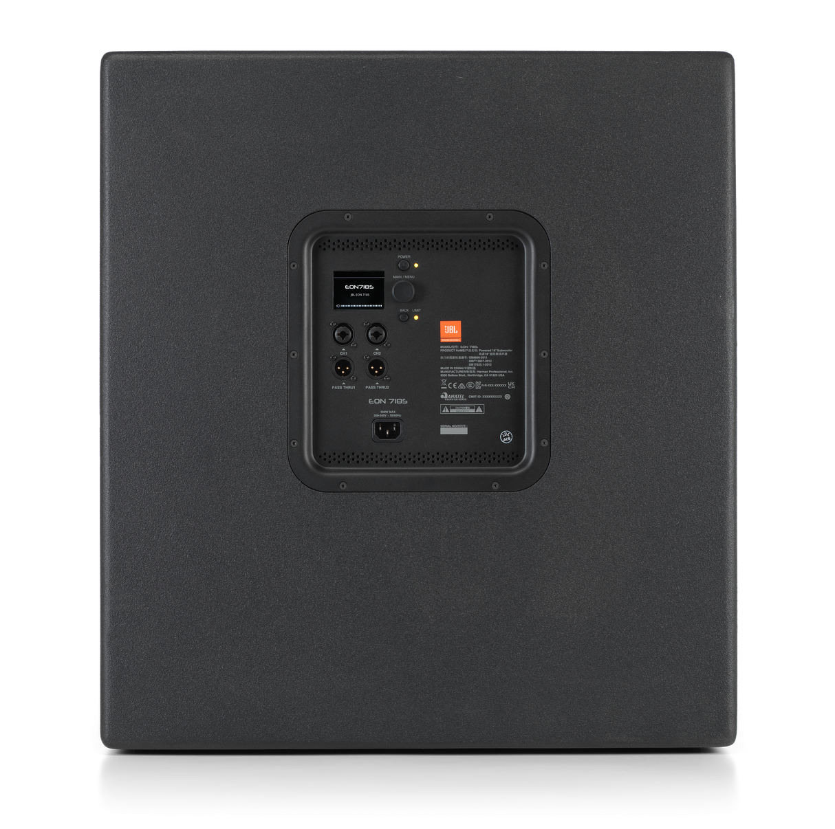 JBL EON718S - Caisson de basses actif (Noir)