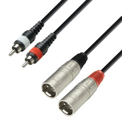 3 Star XLR Mâle vers Phono Câble stéréo