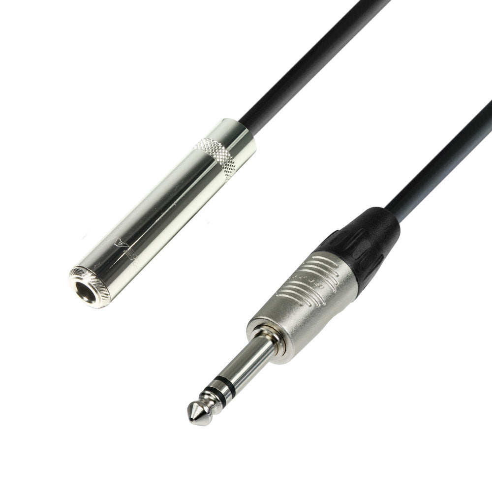 headphones extension cable 6.3mm stereo jack to 6.3mm stereo jack (6m)