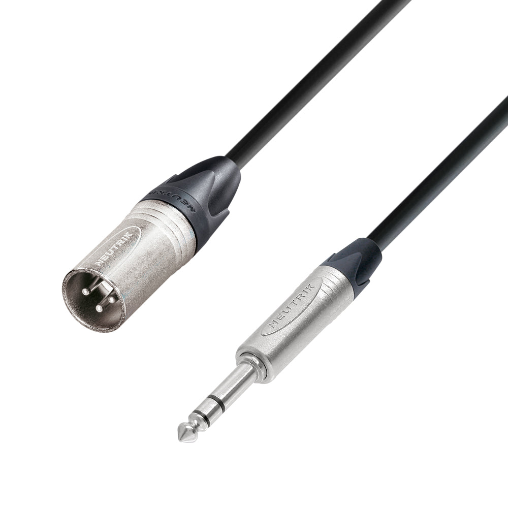 Neutrik Microphone Signal Cable XLR Male to 6.3 mm Jack stereo (3m)