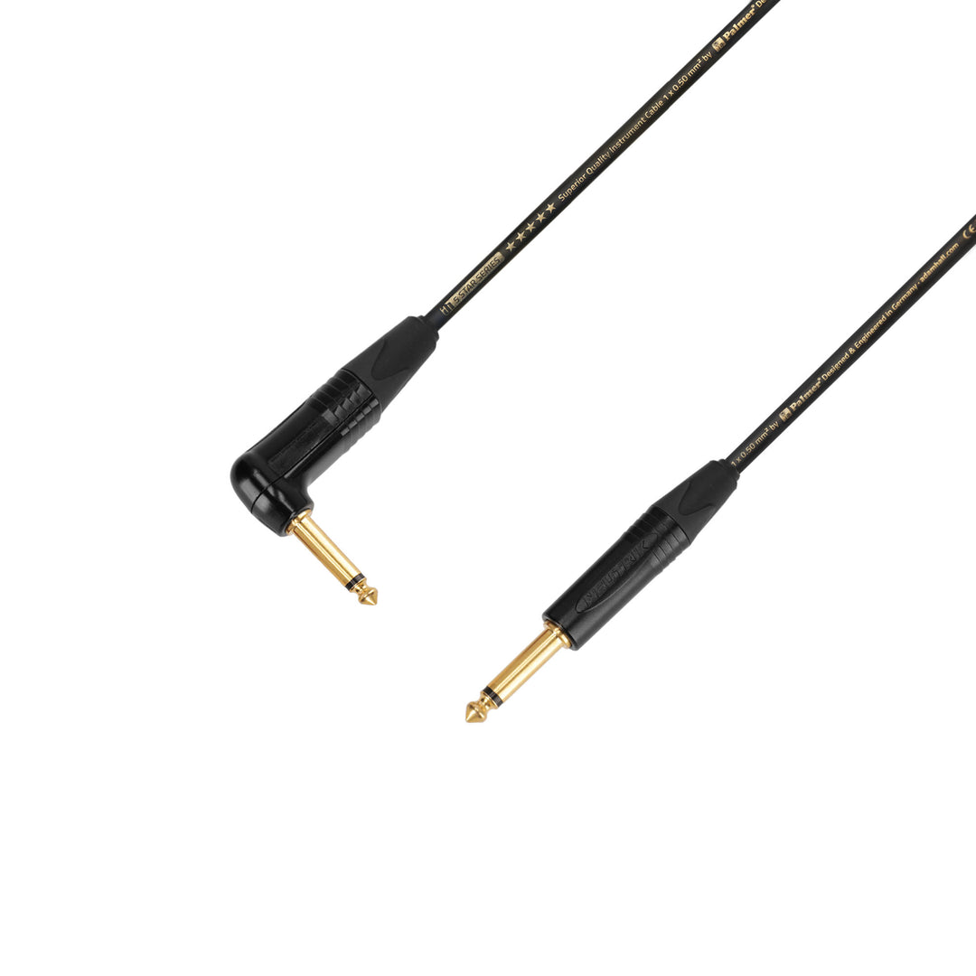 Câbles Adam Hall 5 STAR IPR 0600 PALMER®-KABEL – câble d'instrument | jack coudé Palmer® & Neutrik® vers jack TS | 6 m