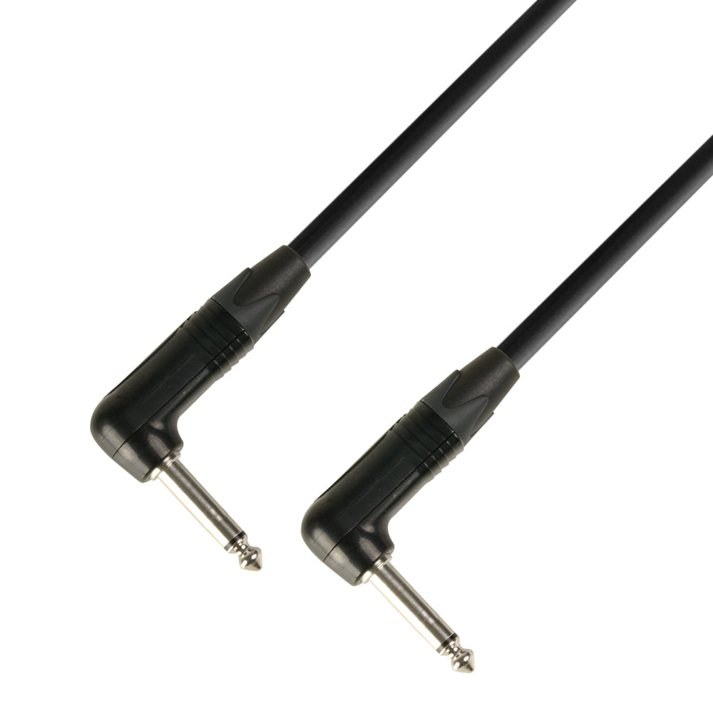 Neutrik Câble Instrument 6.3 mm Jack Angle mono à 6.3 mm Jack Angle mono (15 cm)