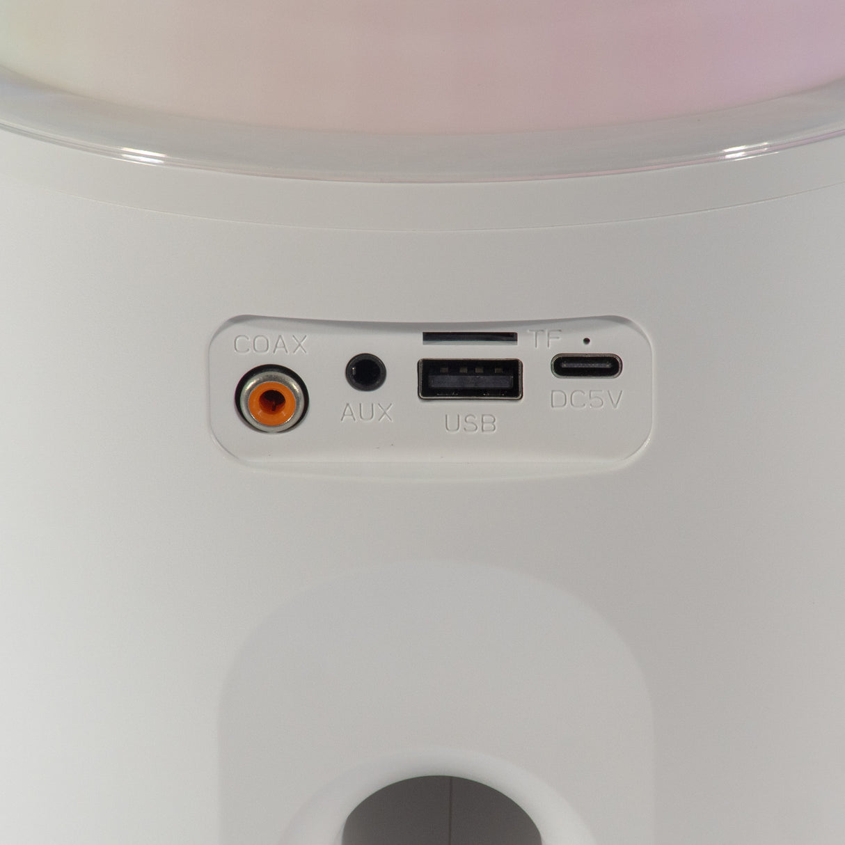 PartyZone Kit karaoke avec 2 microphones (Blanc) & LED PAR-ASTRO éclairage disco 2-en-1