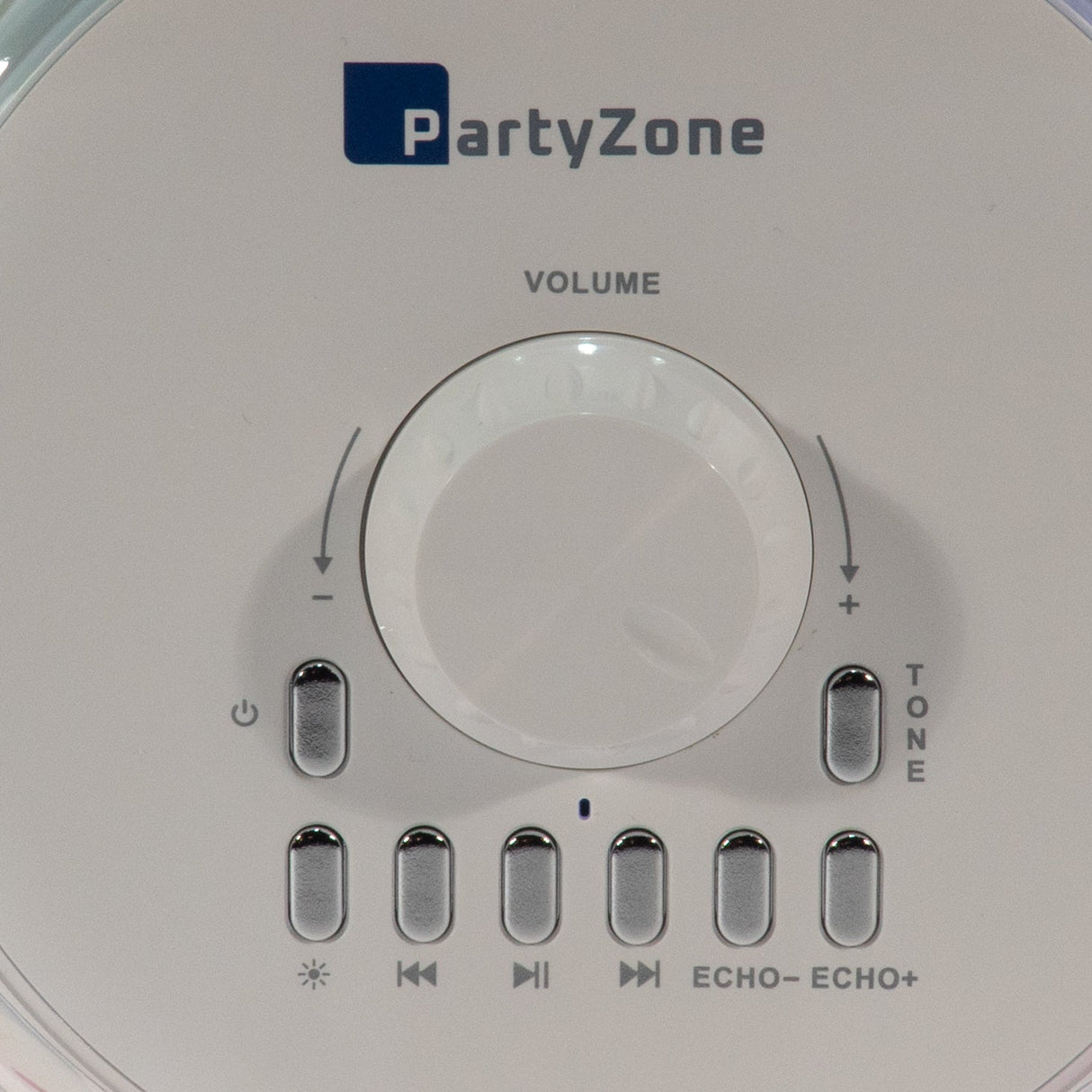 PartyZone Kit karaoke avec 2 microphones (Blanc) & LED PAR-ASTRO éclairage disco 2-en-1