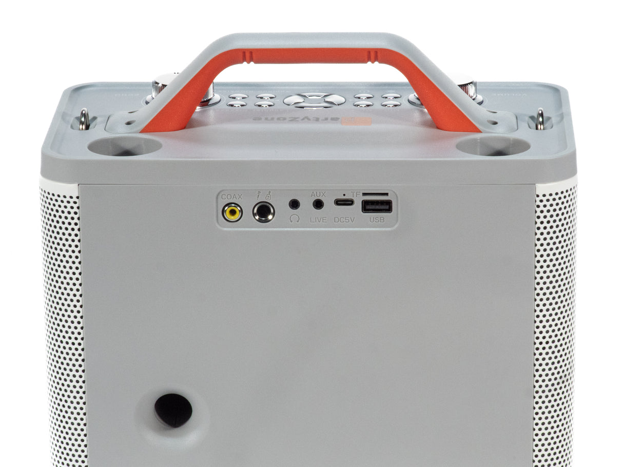 Système karaoke avec 2 microphones (Blanc)