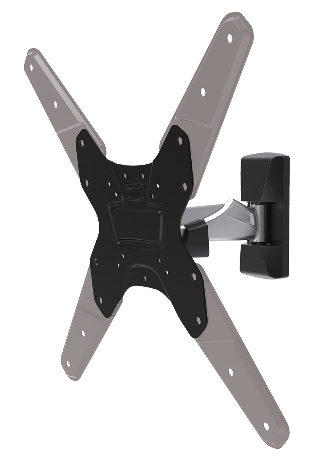 Support mural TV entièrement articulé 26-42 " 30 kg Argent/Noir