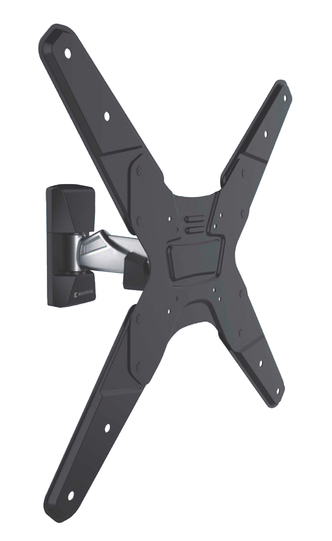 Support mural TV entièrement articulé 26-42 " 30 kg Argent/Noir