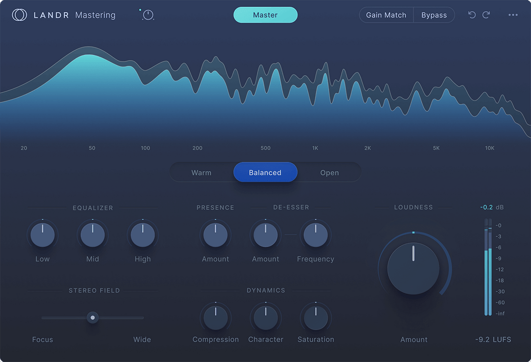 LANDR Plugin de mastering PRO