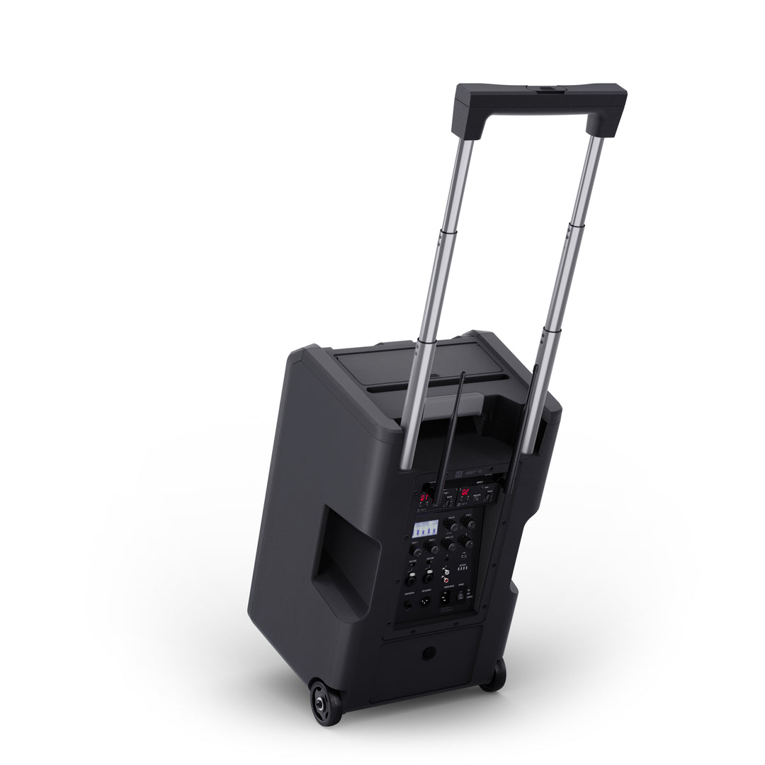 LD Systems ANNY® 10 BPH 2 B5 - Système PA Bluetooth® portable 10" sur batterie avec mixer et 2x micros serre-tête (incl. bodypacks)