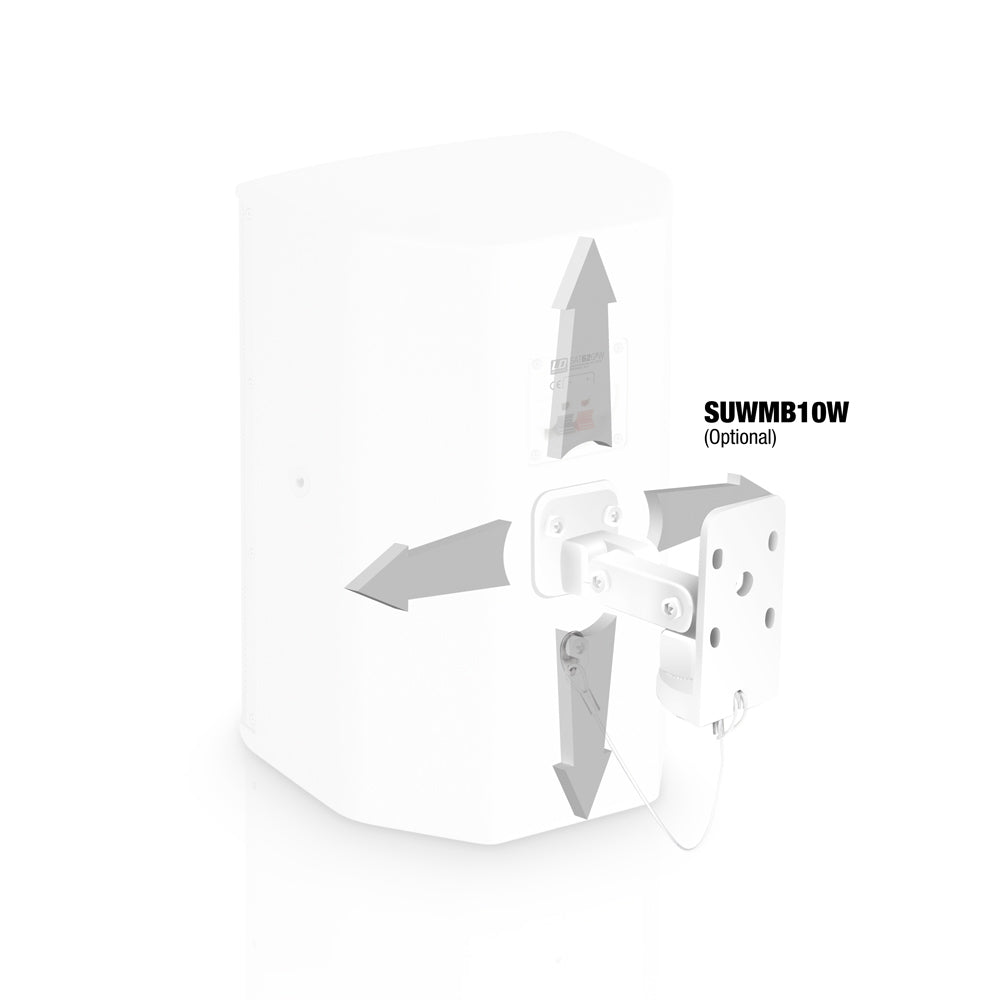 LD Systems SAT 62 G2 Ensemble de haut-parleurs RMS (Blanc, 80W, 8 Ohm)