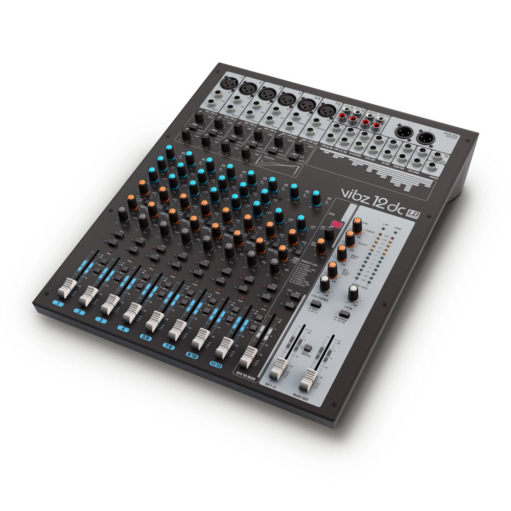 LD Systems VIBZ 12 DC - Console de mixage 12 canaux avec DFX et compresseur