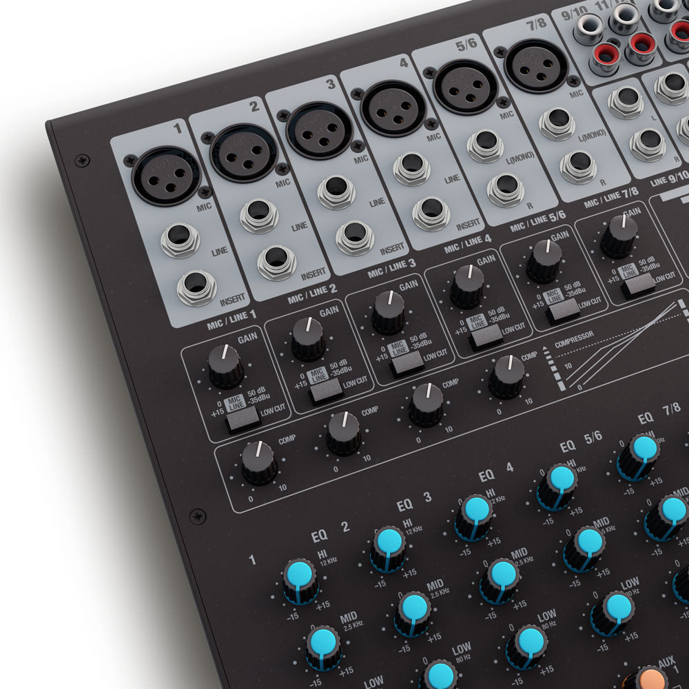 LD Systems VIBZ 12 DC - Console de mixage 12 canaux avec DFX et compresseur