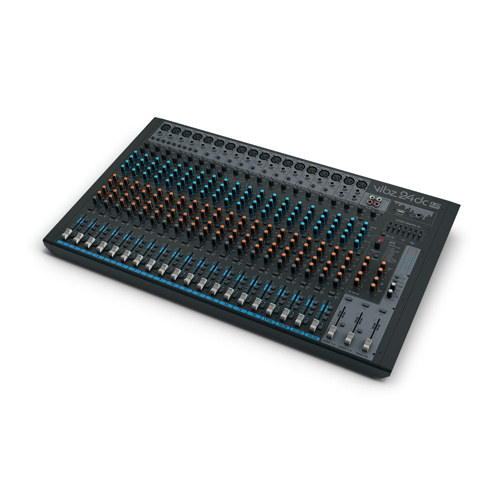 LD Systems VIBZ 24 DC - Console de mixage 24 canaux avec DFX et compresseur