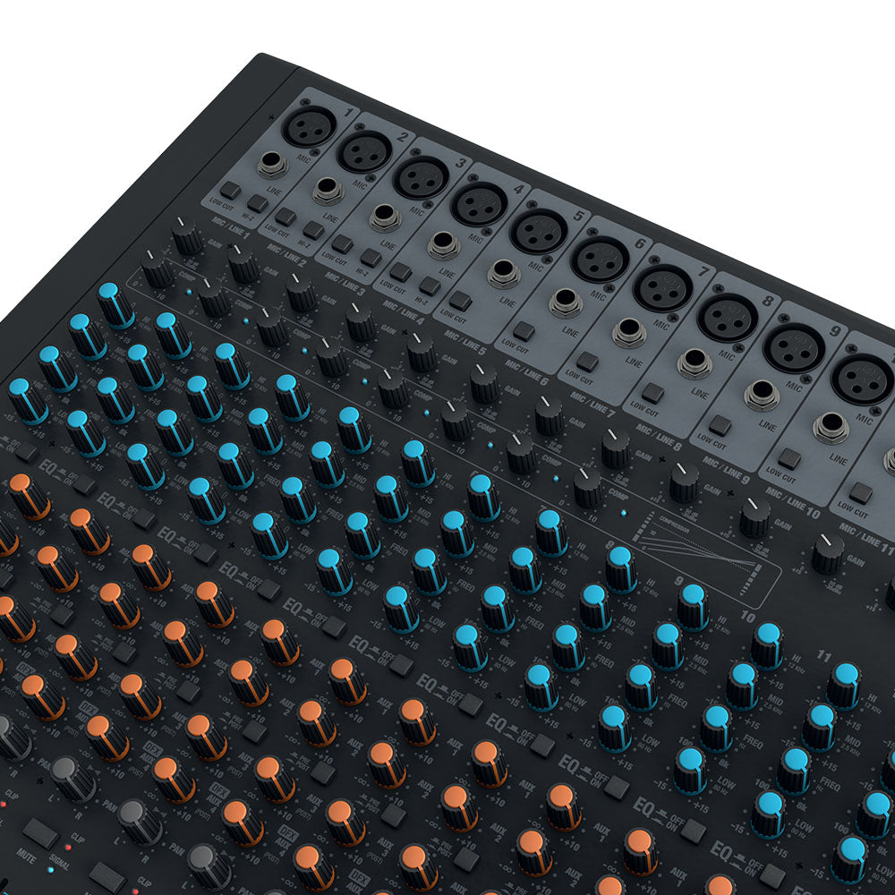 LD Systems VIBZ 24 DC - Console de mixage 24 canaux avec DFX et compresseur