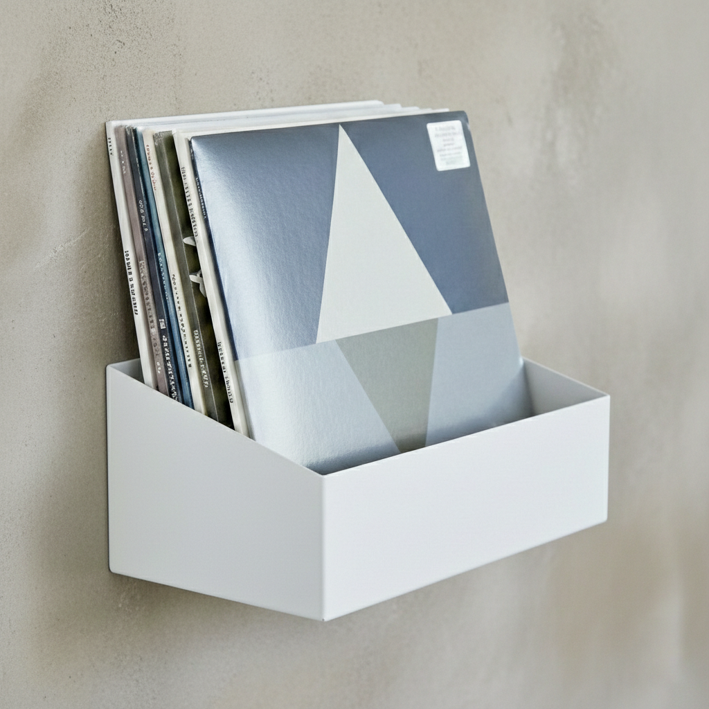 Studio 57 Vinyl Wall Shelf Large (white)