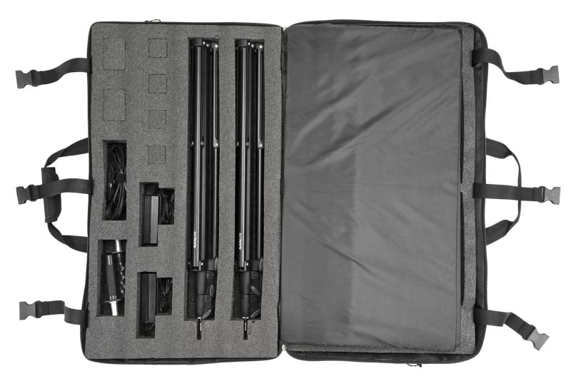 Nanlite LumiPad 25 LED 2 Light kit x2 with stand and bag
