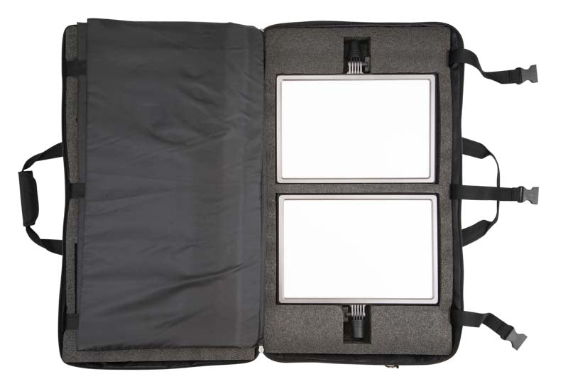 Nanlite LumiPad 25 LED 2 Light kit x2 with stand and bag