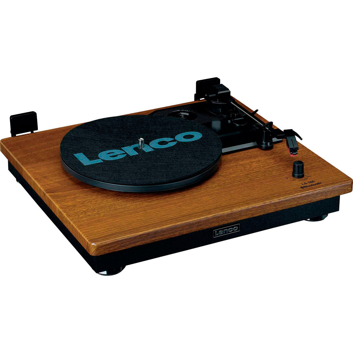 Lenco LS-100 Turntable Bundle with Speakers (Teak)