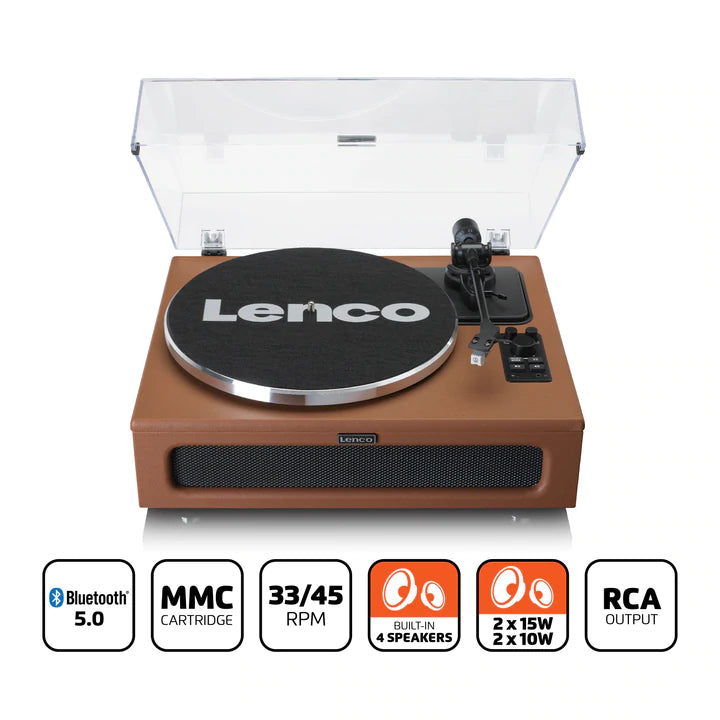 Lenco LS-430 Bluetooh Turntable (Brown)