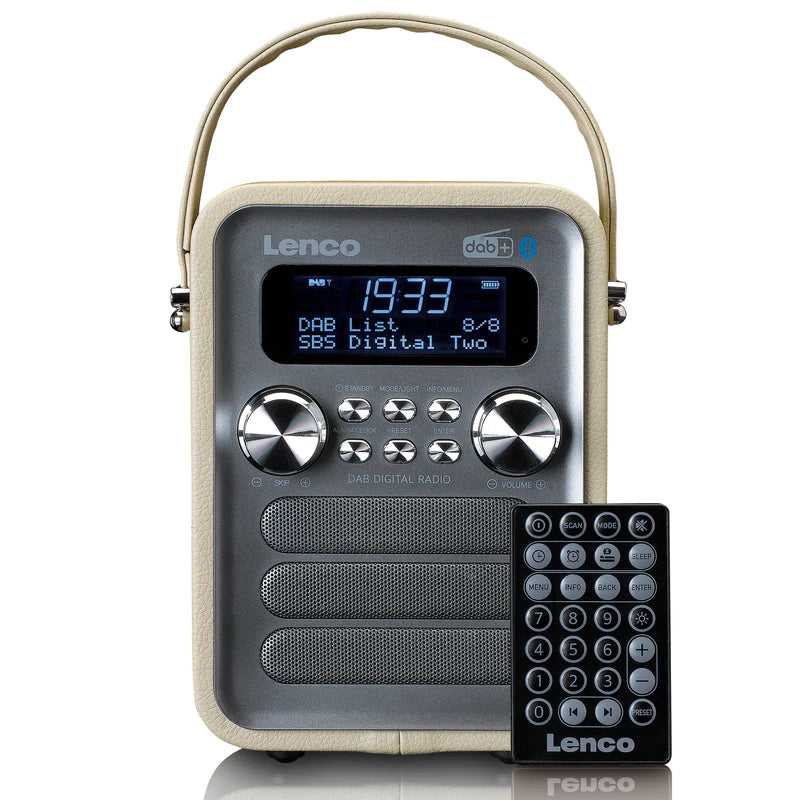 Lenco PDR-051 DAB Radio, Taupe/Silver