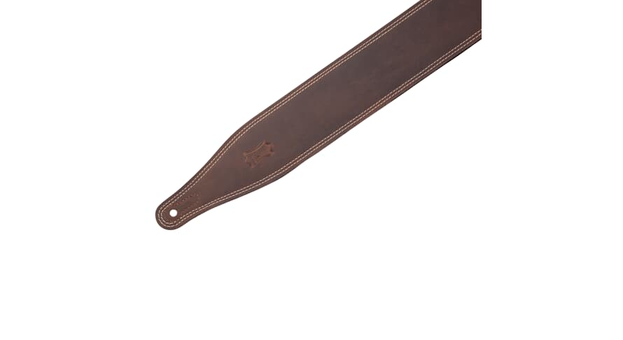 Levys M17BDS sangle de guitare 2 1/2", dark marron à effet pull-up