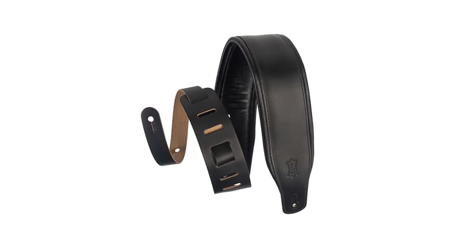 Levys M26PD sangle de guitares 3", noire