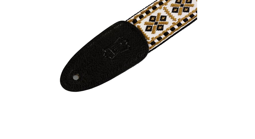 Levys M8HT sangle de guitare 2", dorée et blanche