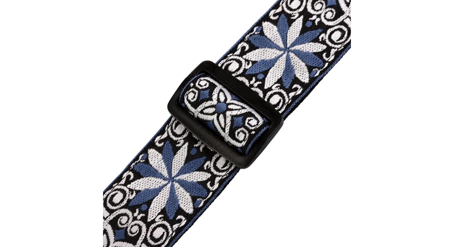Levys M8HT sangle de guitare 2", bleue et blanche