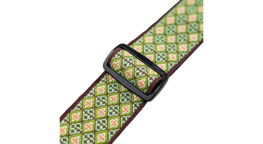 Levys M8HT-25 sangle de guitare 2", motif floral vert
