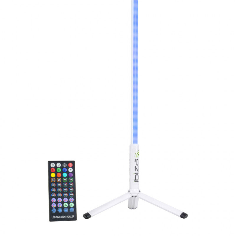 Ibiza Magic Color Stick RGB Floor Light (White)