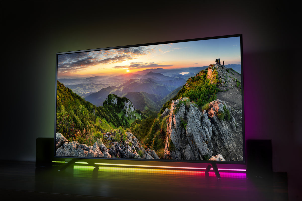 Ibiza Magic Color Stick RGB Floor Light (Black)