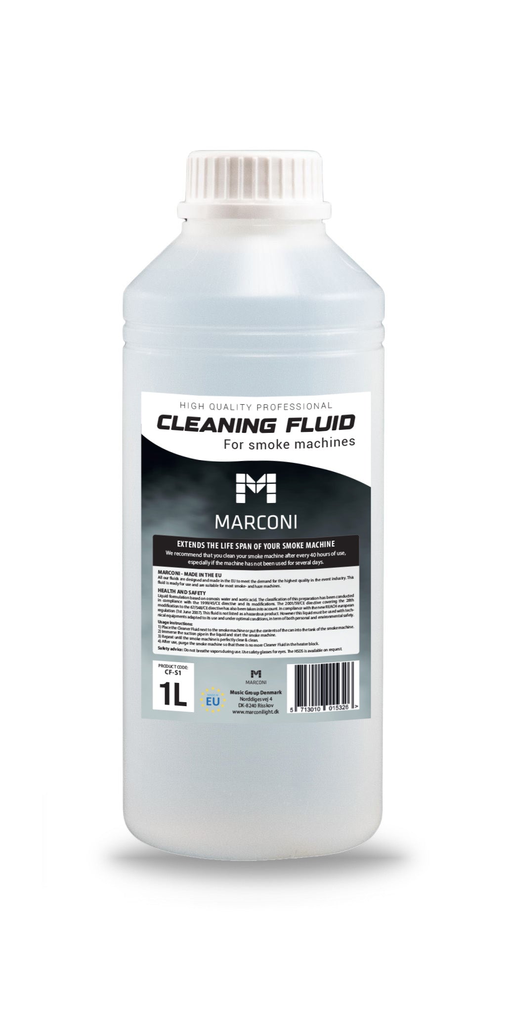 Marconi Fog Machine Cleaning Fluid – 1L