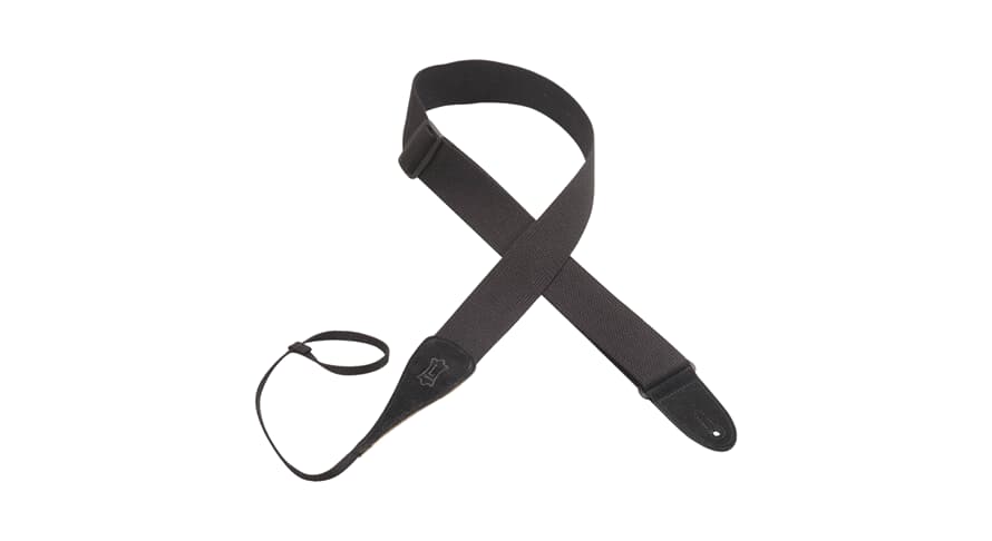 Levys MC8A sangle de guitare 2" pour guitare acoustique et dobro, noire