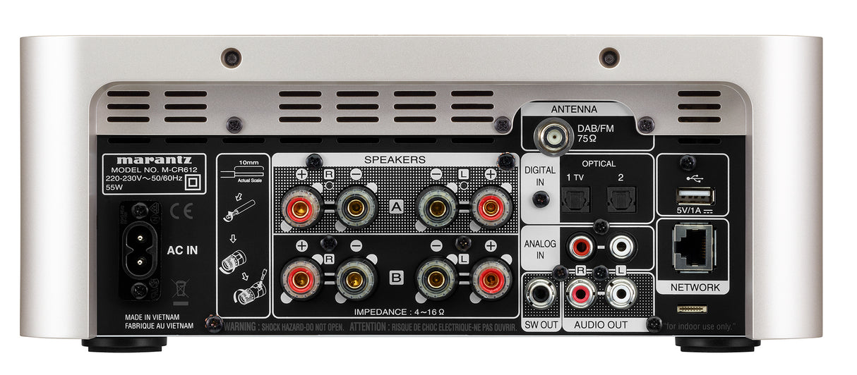 Marantz Melody X M-CR612 Système Minianlæg (Argent)