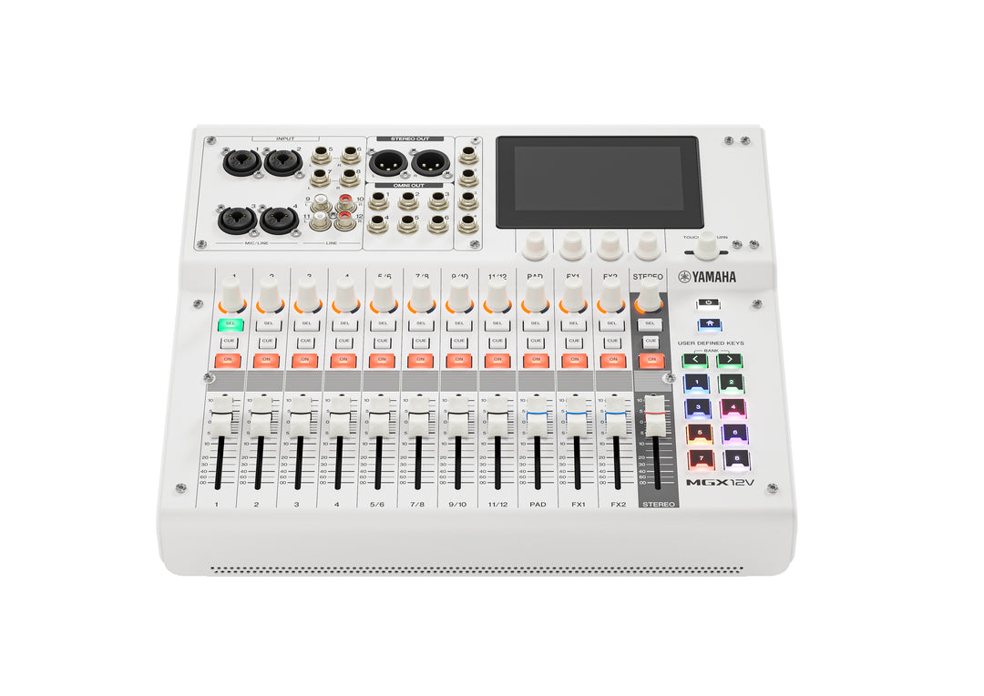 Yamaha MGX12V Console de mixage numérique (Blanc) - Version vidéo
