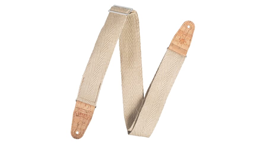 Levys MH8P sangle de guitares 2" en chanvre, naturelle