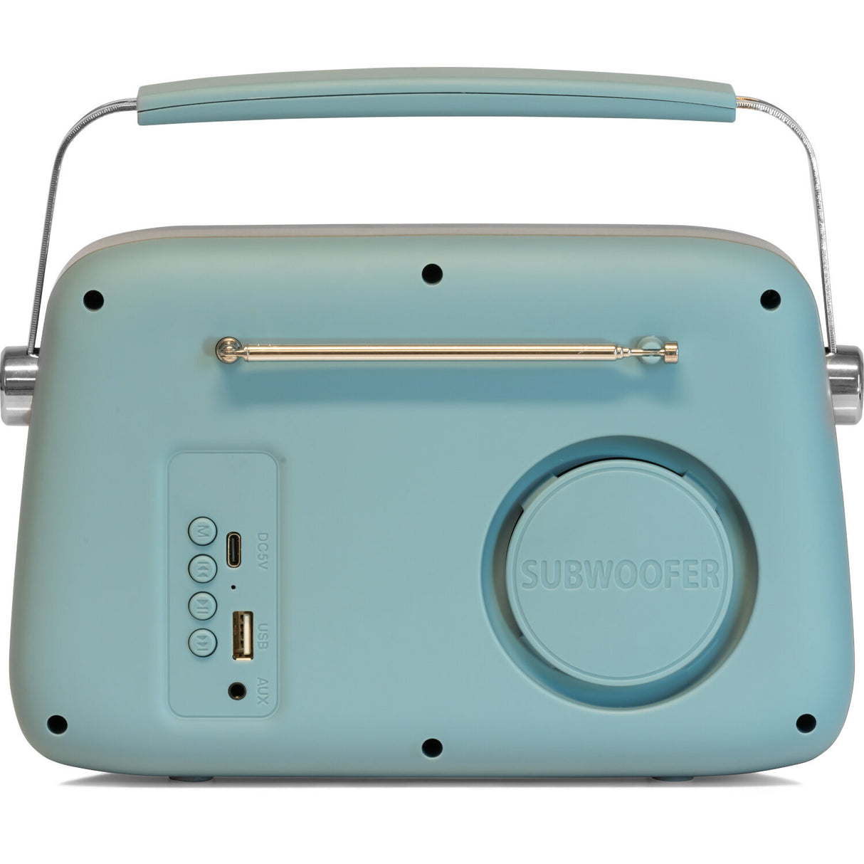 Madison Retro Radio with Bluetooth and FM (Matte Blue)