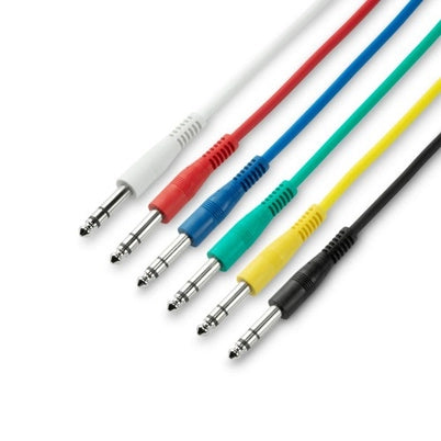 3 Star 6.3mm Jack Patch Cables 6-pack (120cm)