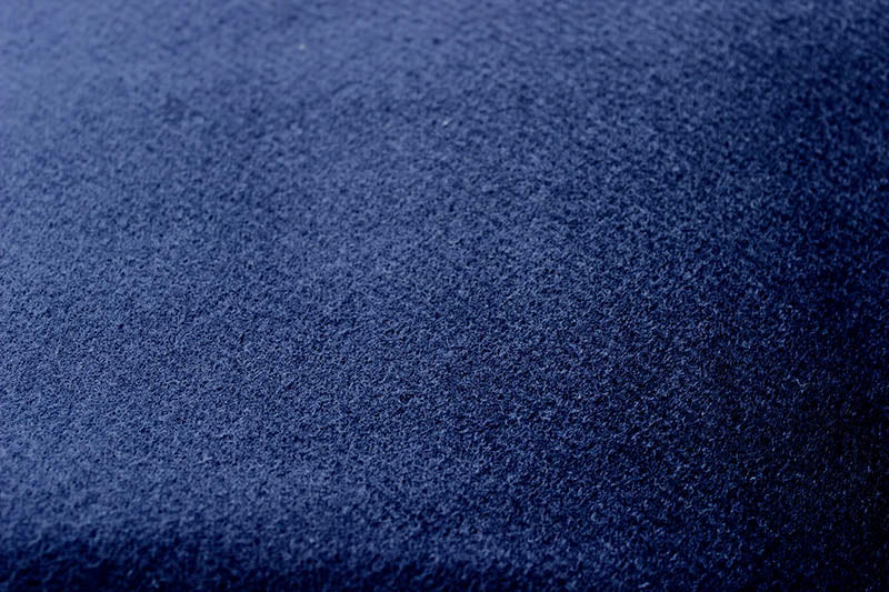 Molton Bagtæppe m. Øjer (Bleu)