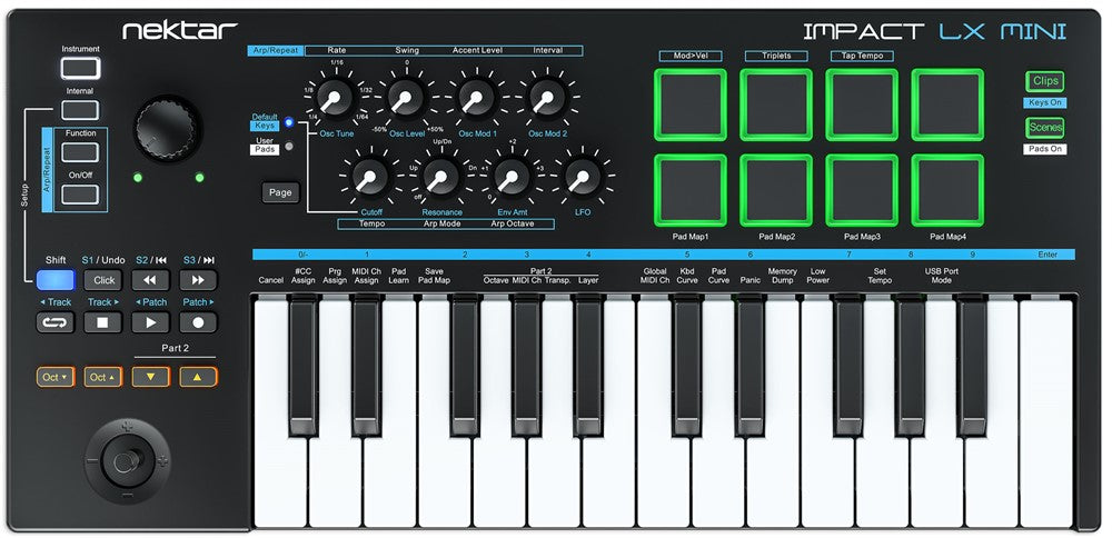 Nektar Impact LX Mini Claviers MIDI